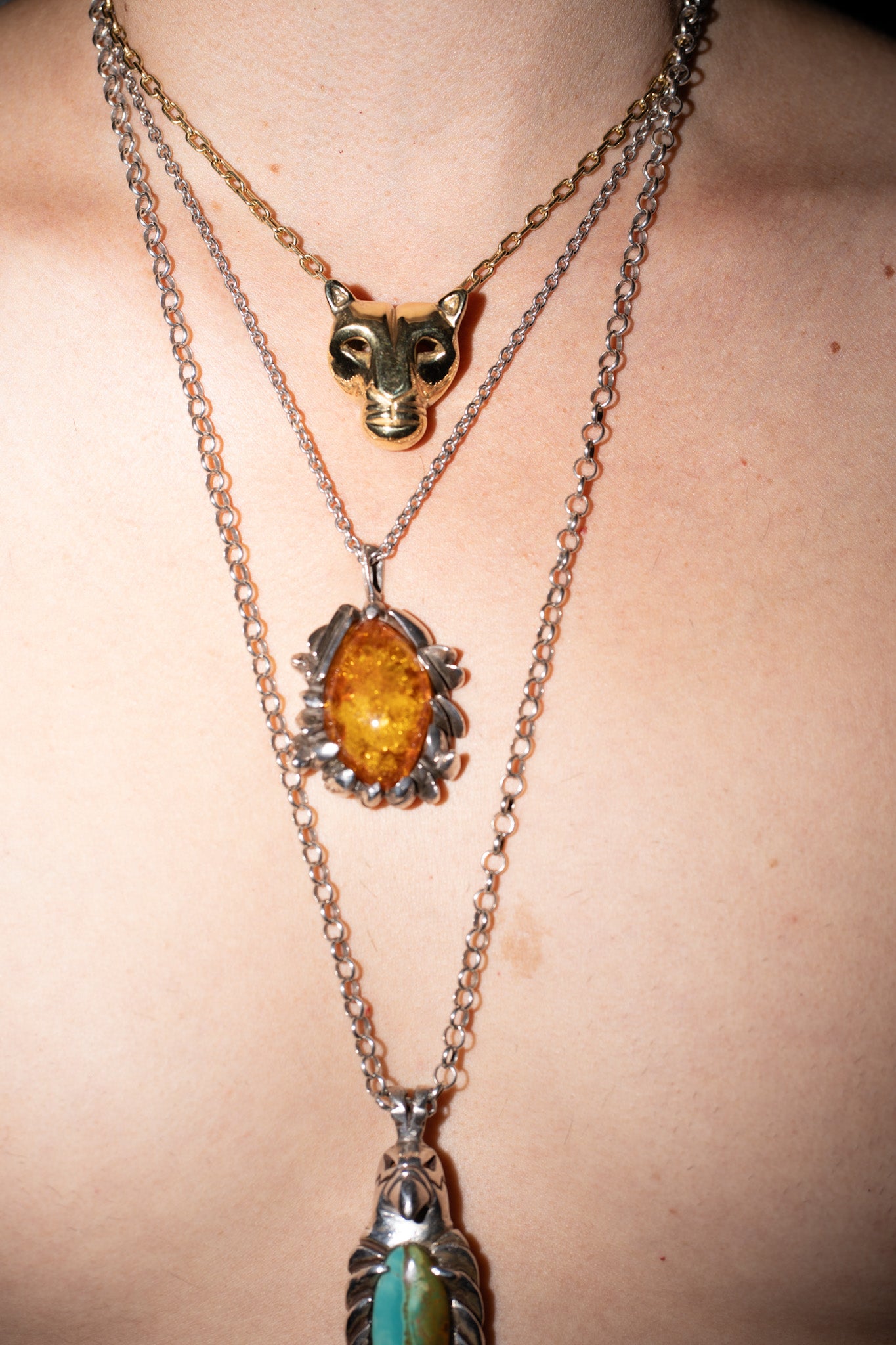 Mountain Lion Pendant (Sterling Silver or Gold)