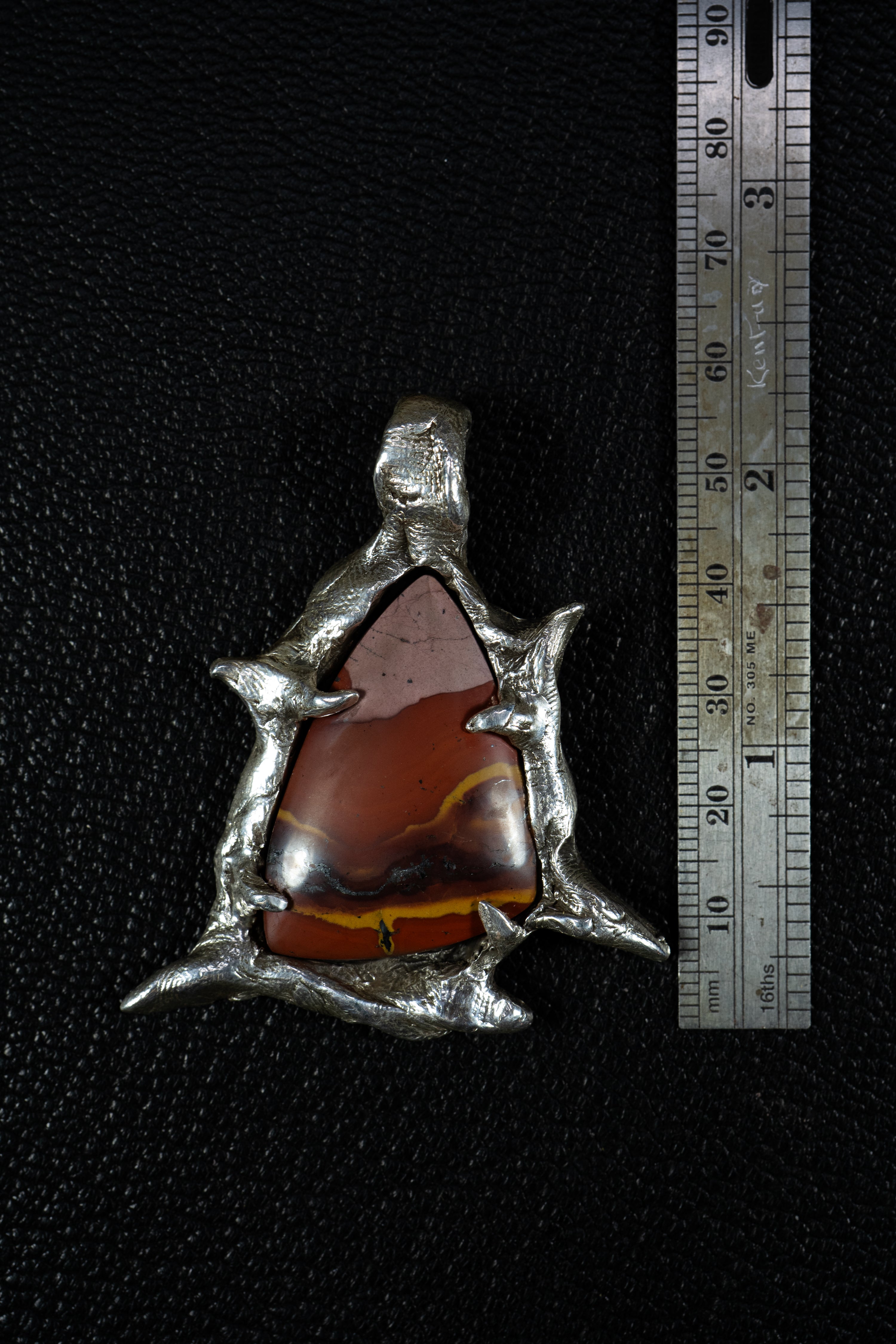 Canyon and the Star (Jasper, Sterling Silver Pendant)