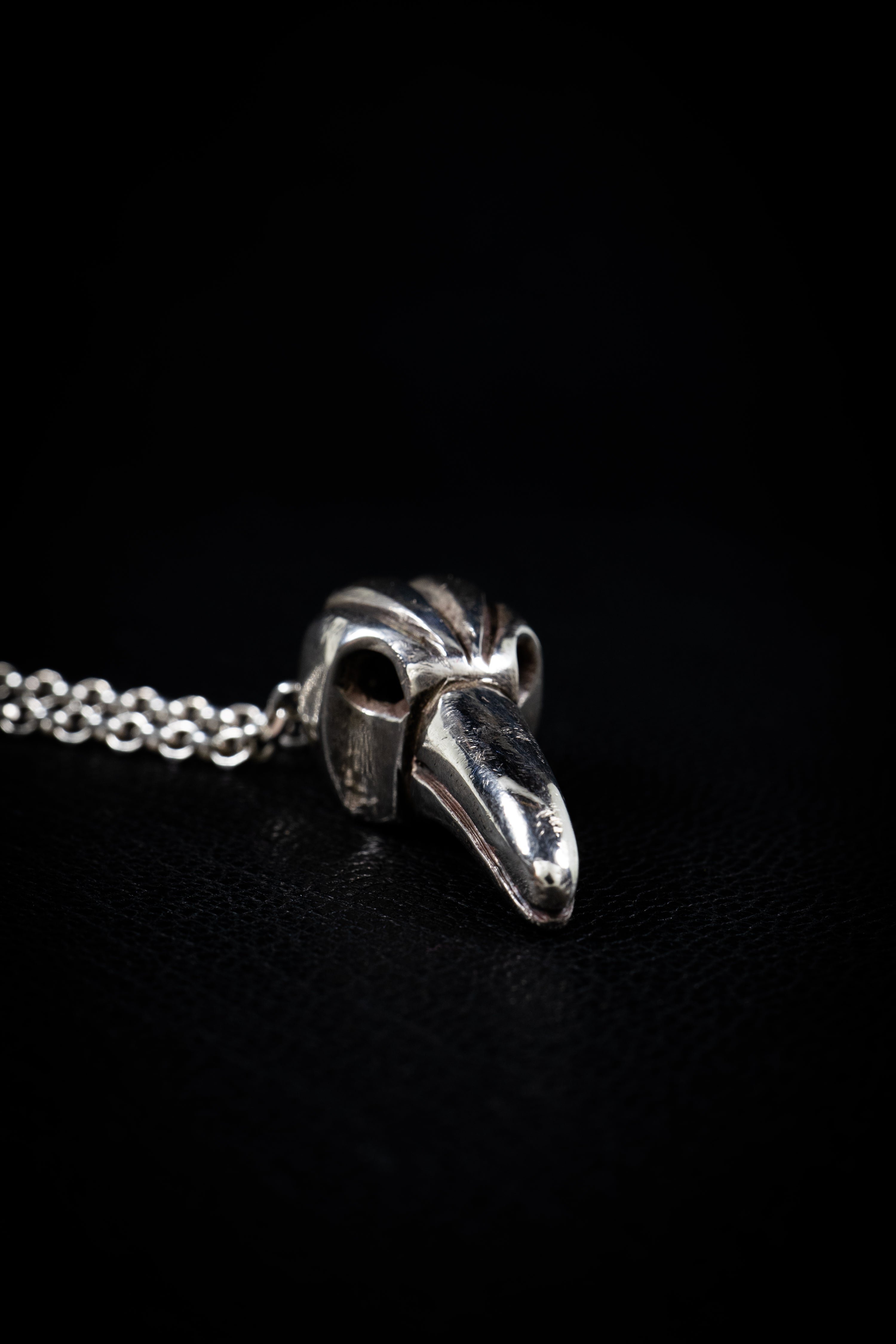 Crow Pendant (Sterling Silver or Gold)