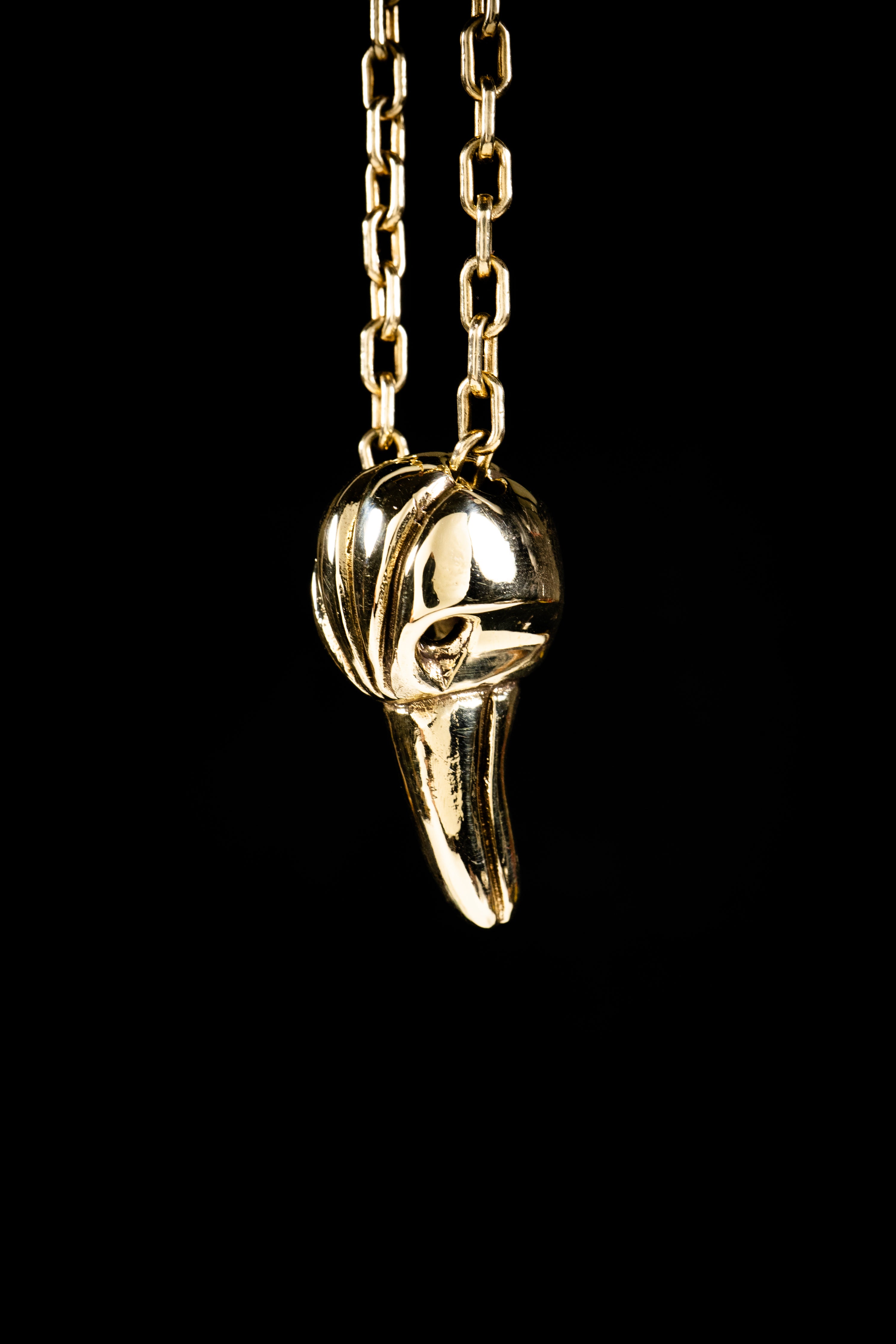 Crow Pendant (Sterling Silver or Gold)