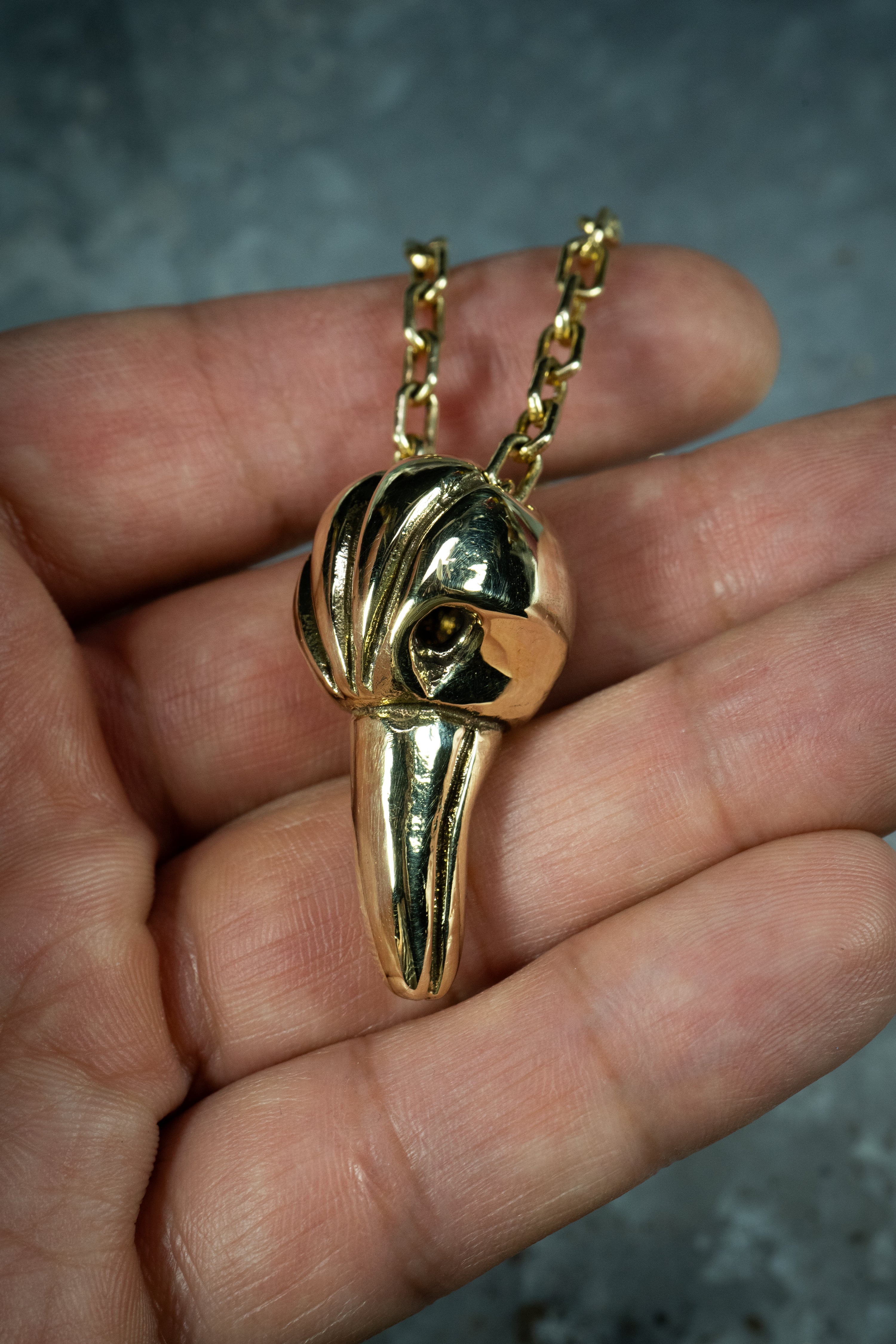 Crow Pendant (Sterling Silver or Gold)