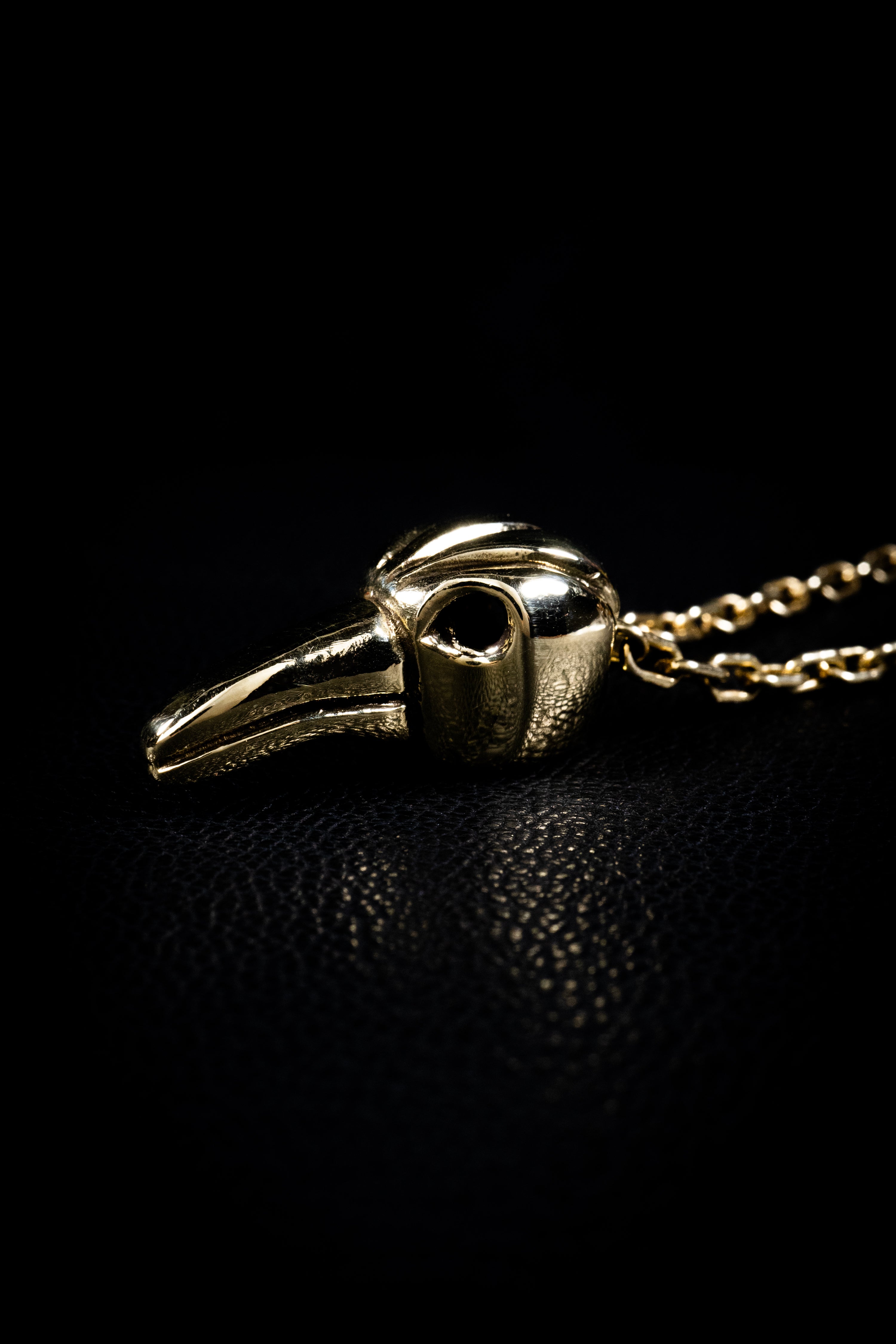 Crow Pendant (Sterling Silver or Gold)