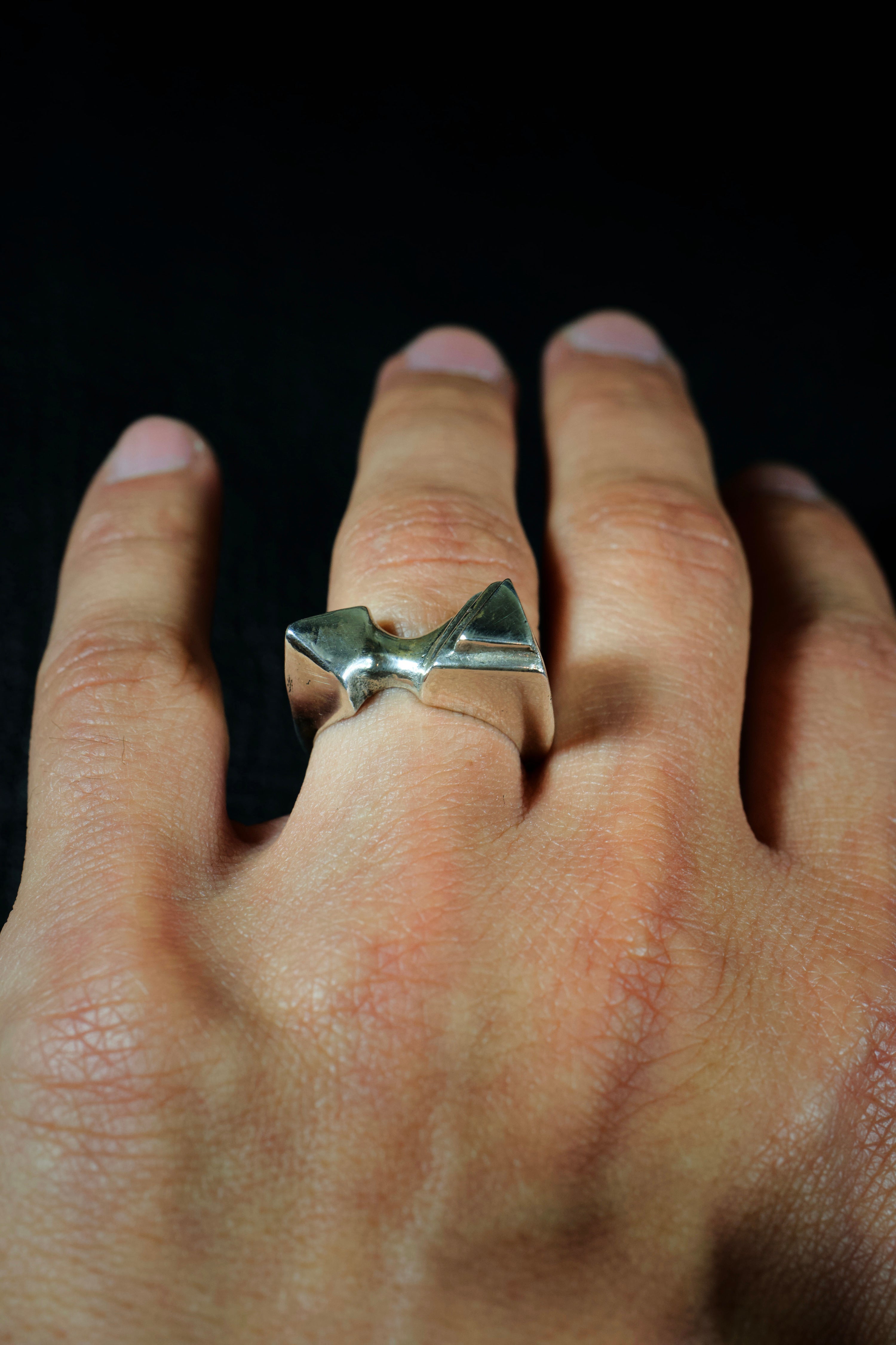 Pyramid (Sterling Silver Ring)