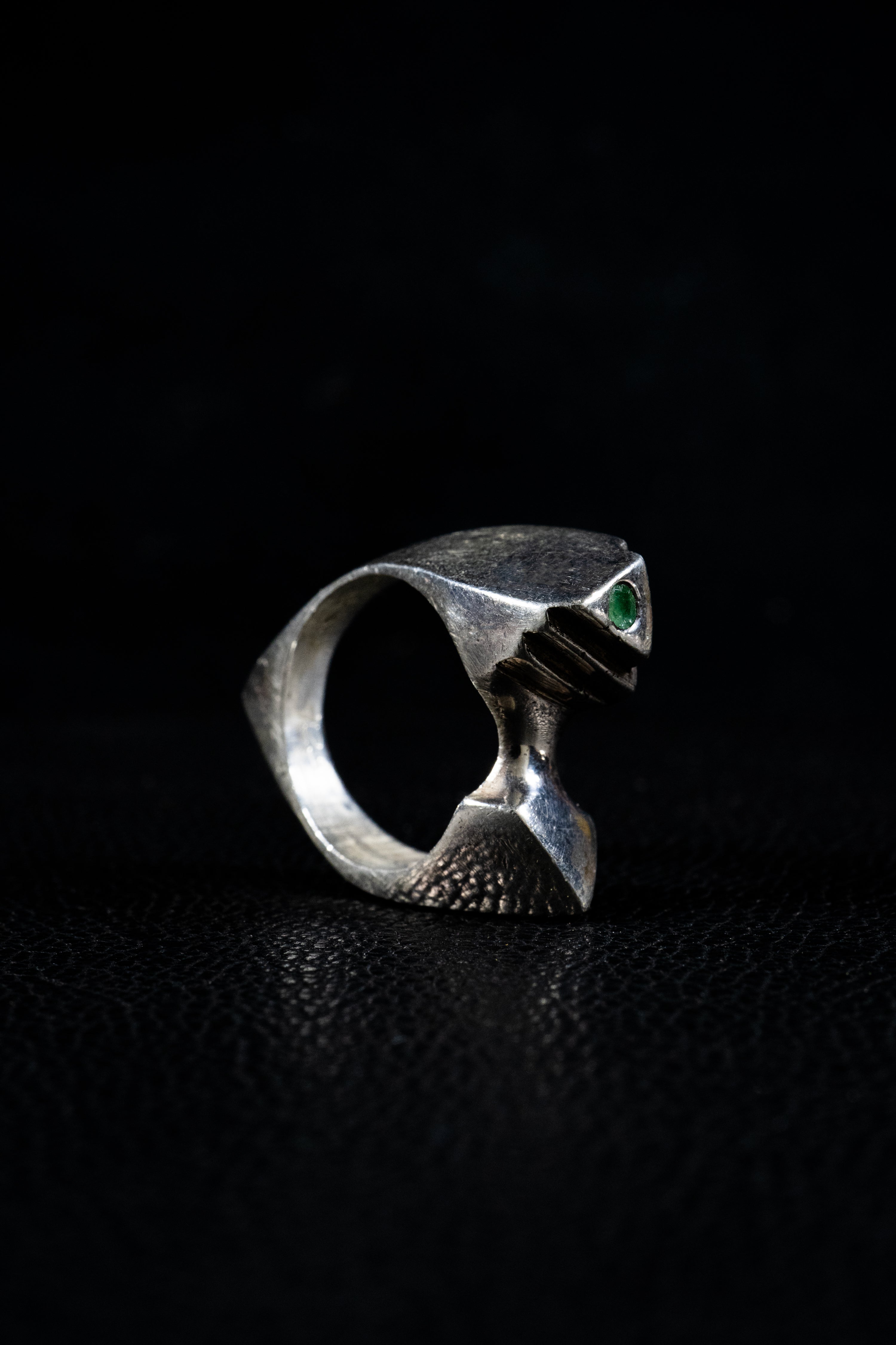 Pyramid Ring (Emerald, Sterling Silver or Gold)
