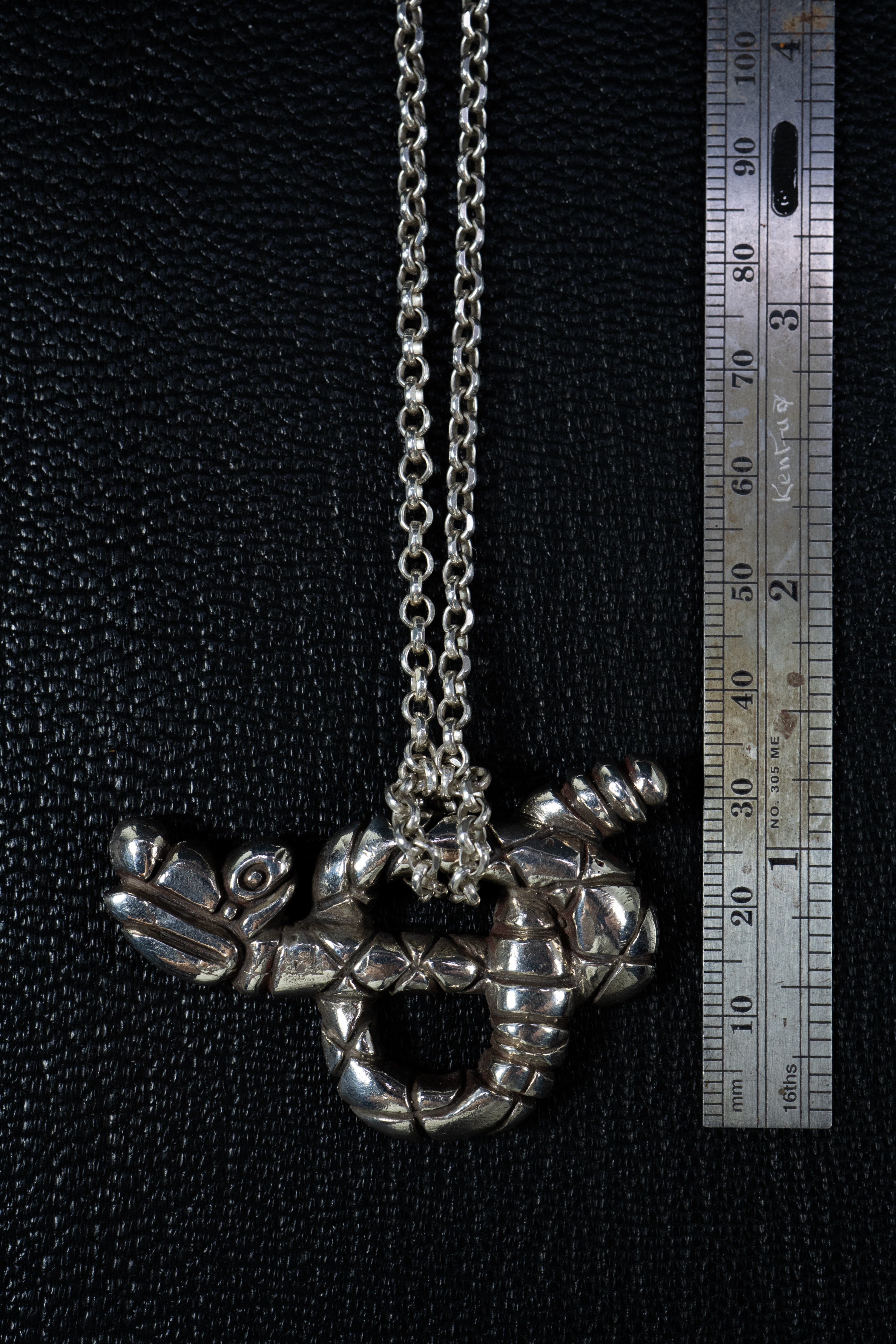 Rattlesnake Pendant (Sterling Silver or Gold)