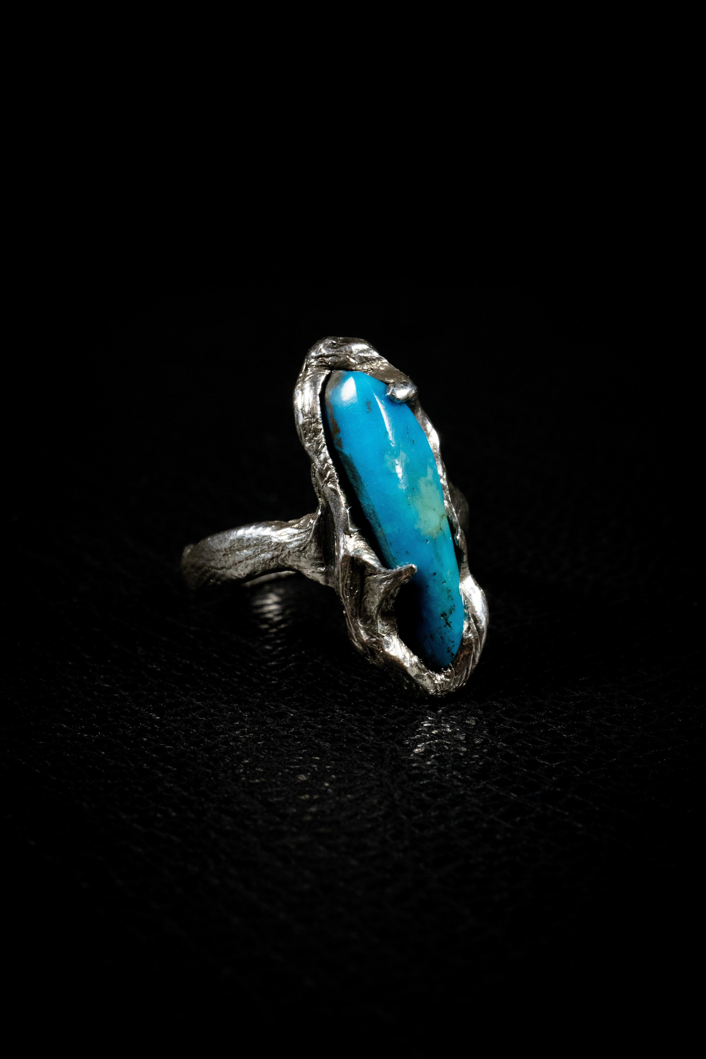 Wind (Turquoise, Sterling Silver Ring)