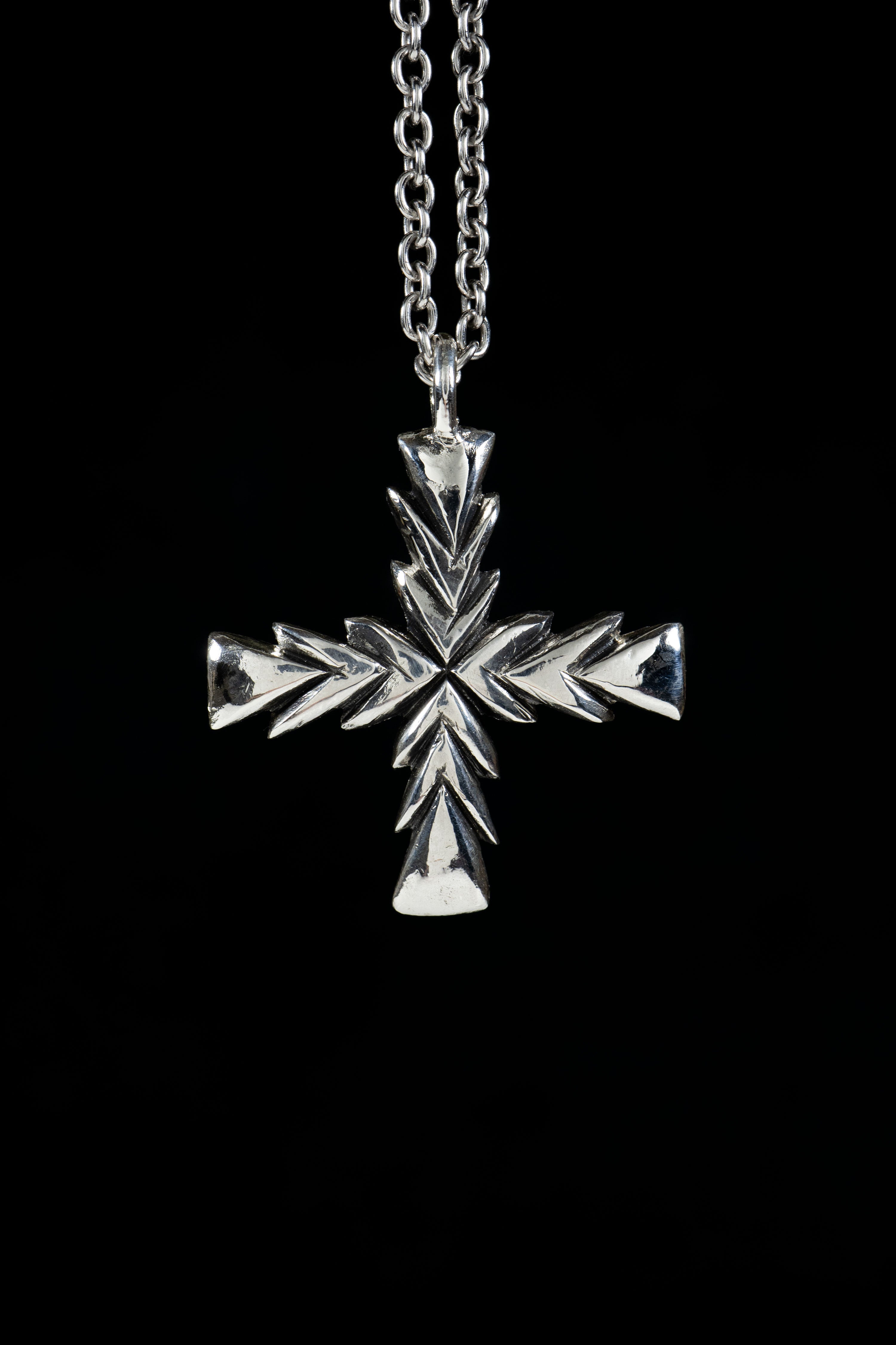 Cross (Sterling Silver, Gold Pendant)