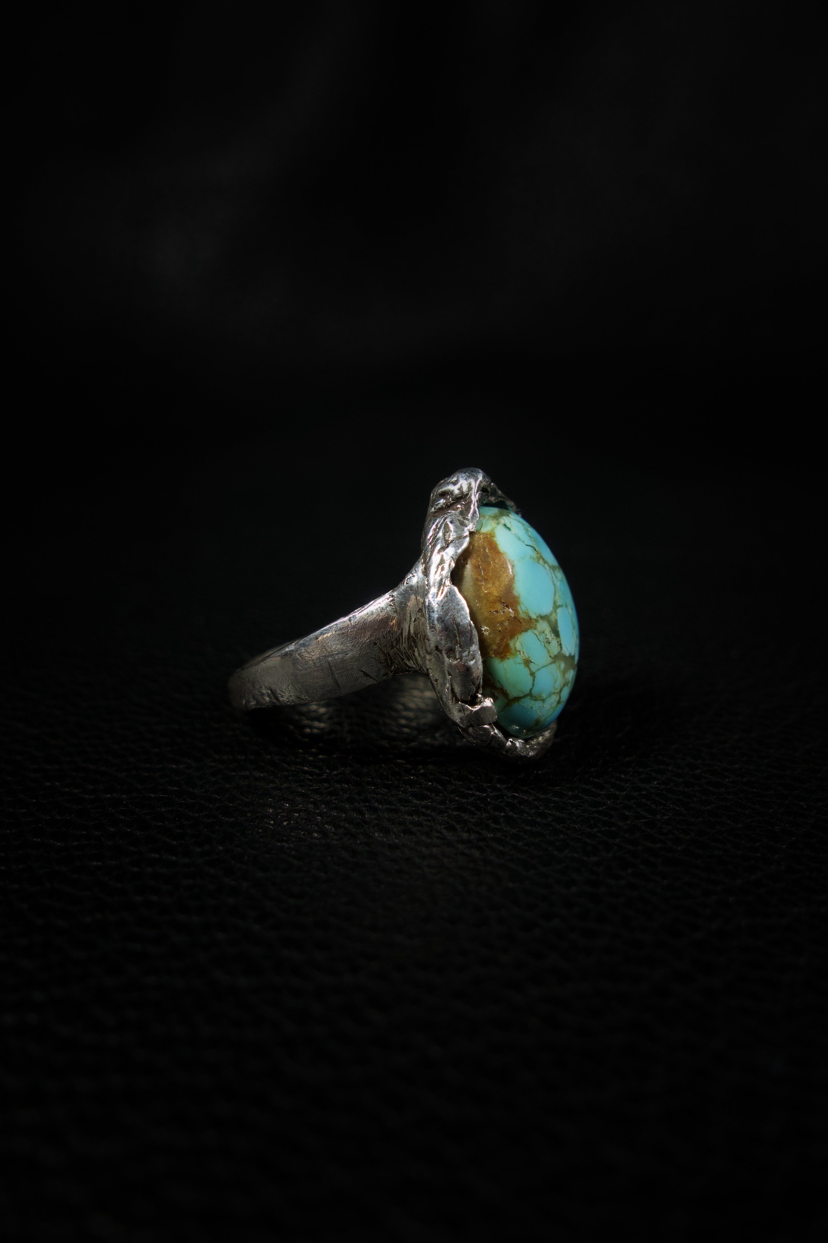 Growth (Manassa Turquoise, Sterling Silver Ring)
