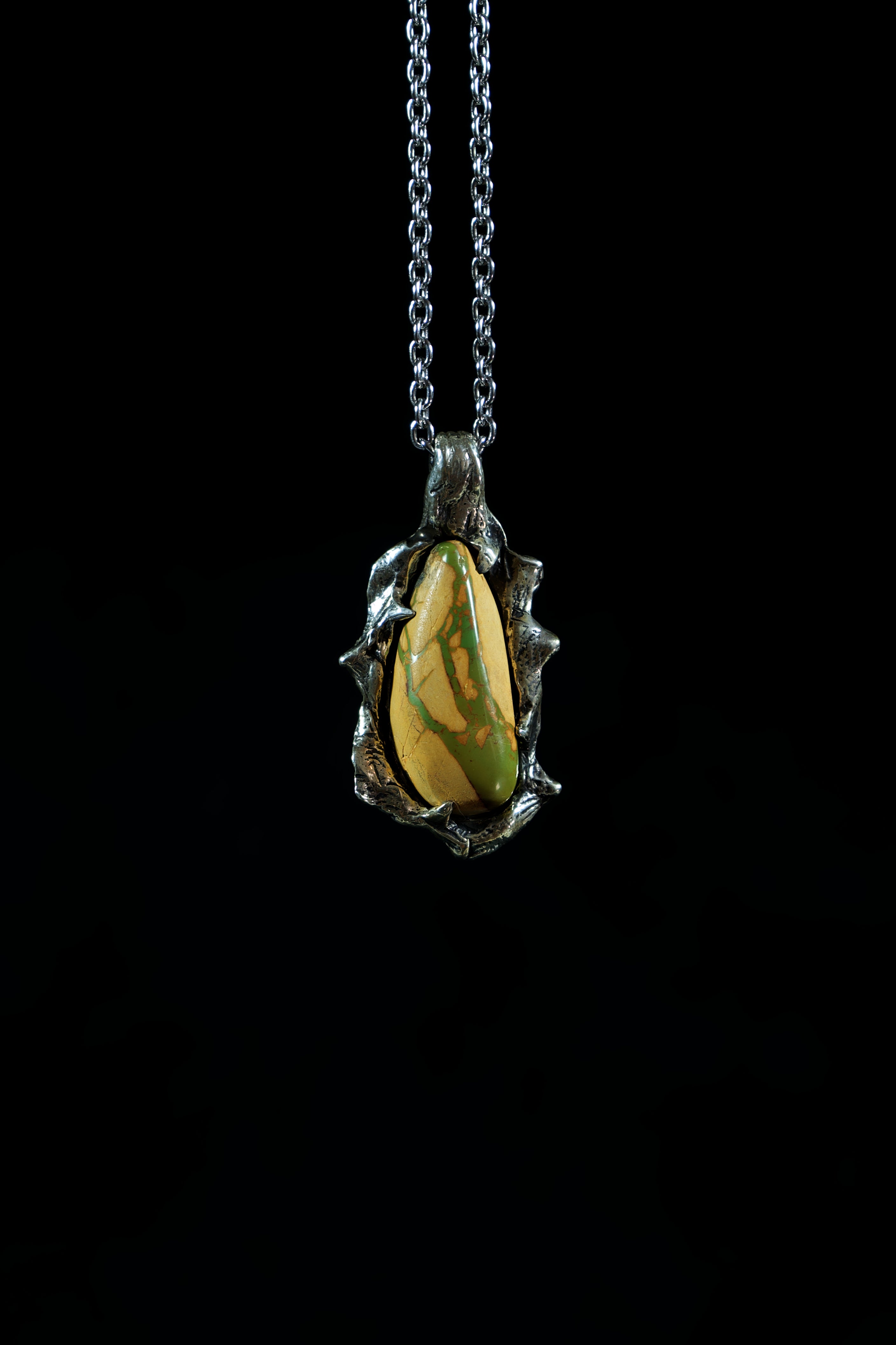 Green River (Pilot Mountain-Royston Turquoise, Sterling Silver Pendant)
