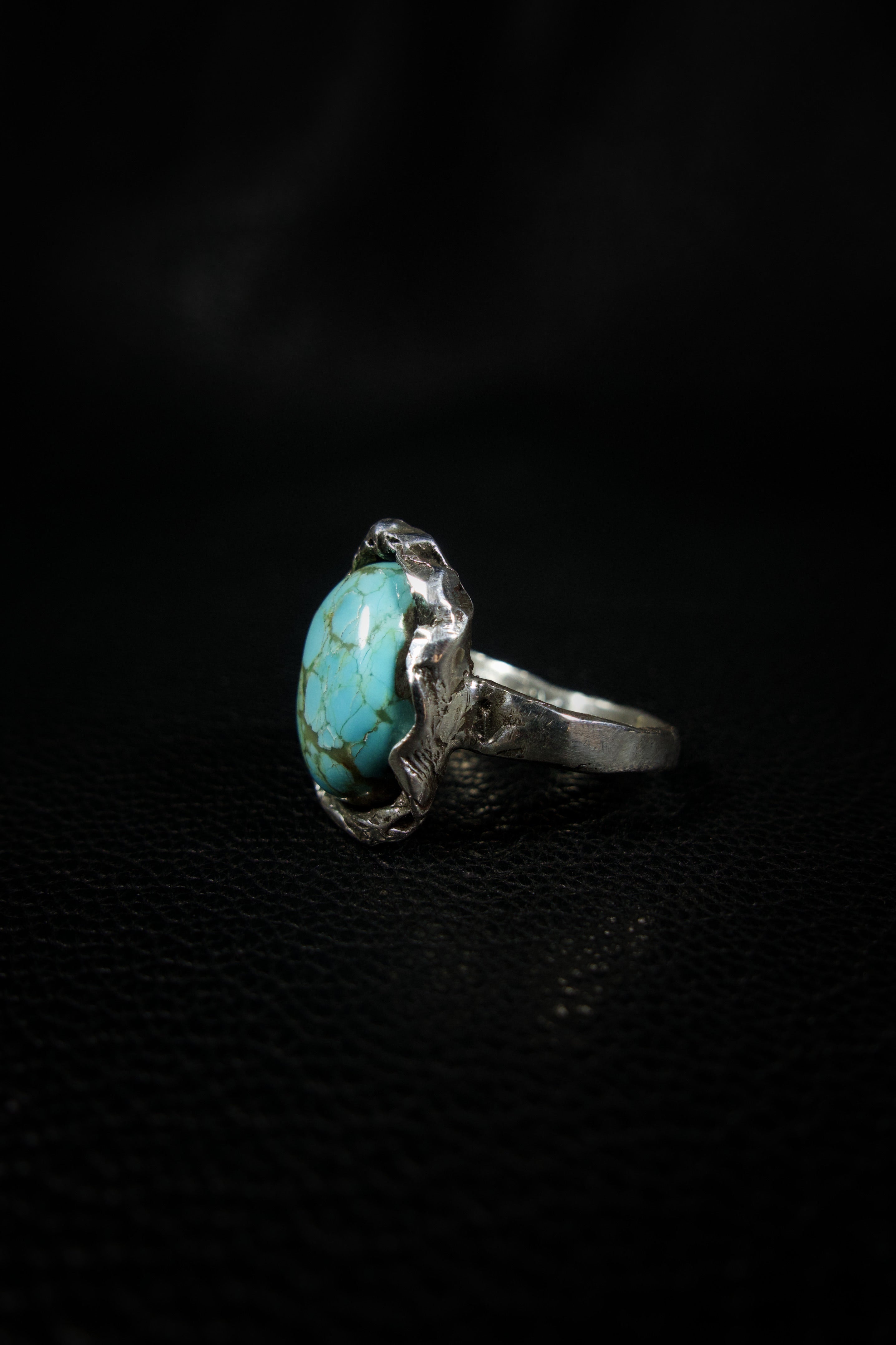 Growth (Manassa Turquoise, Sterling Silver Ring)