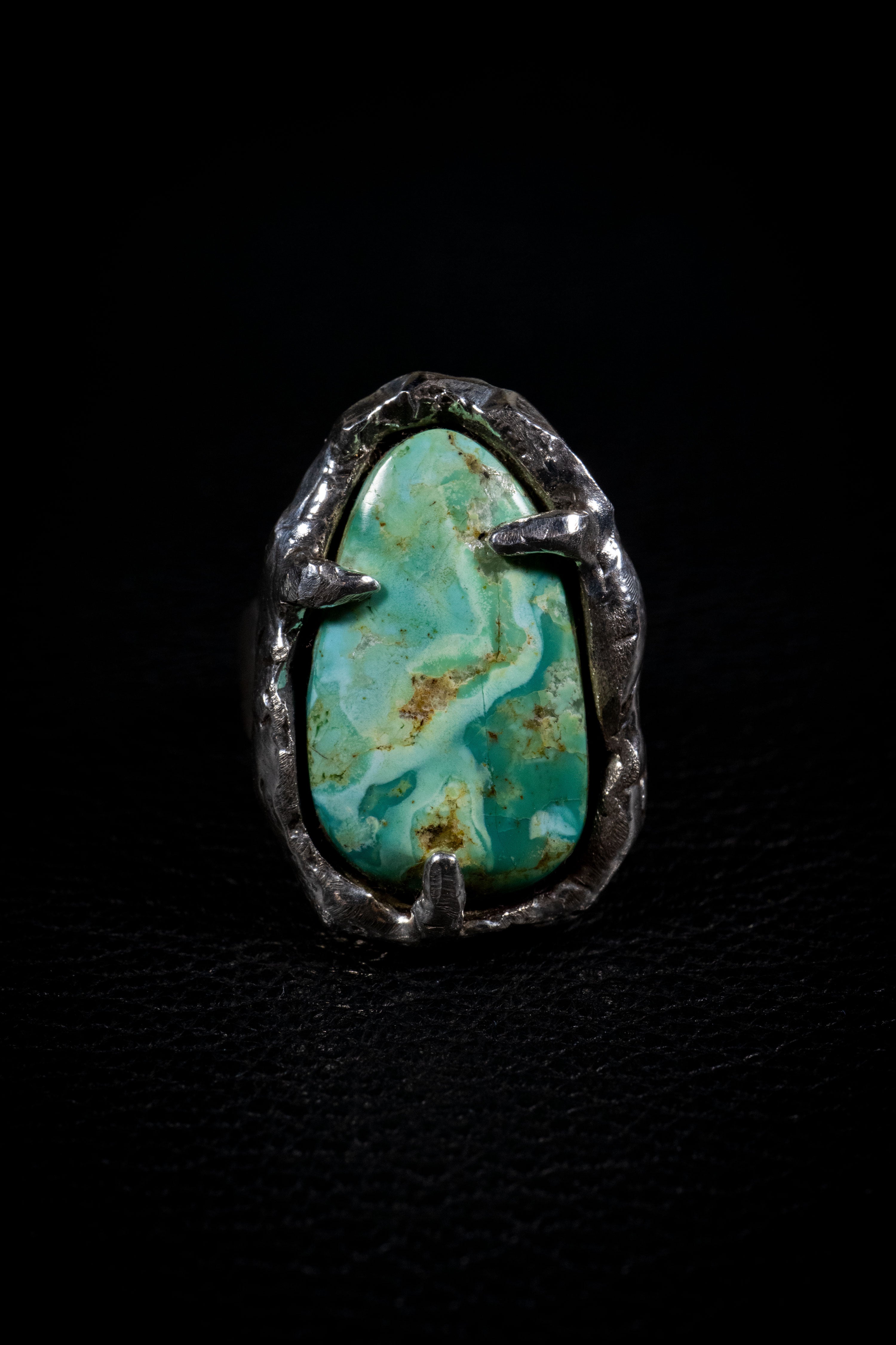 Traveling Dream (Baja Turquoise, Sterling Silver Ring)