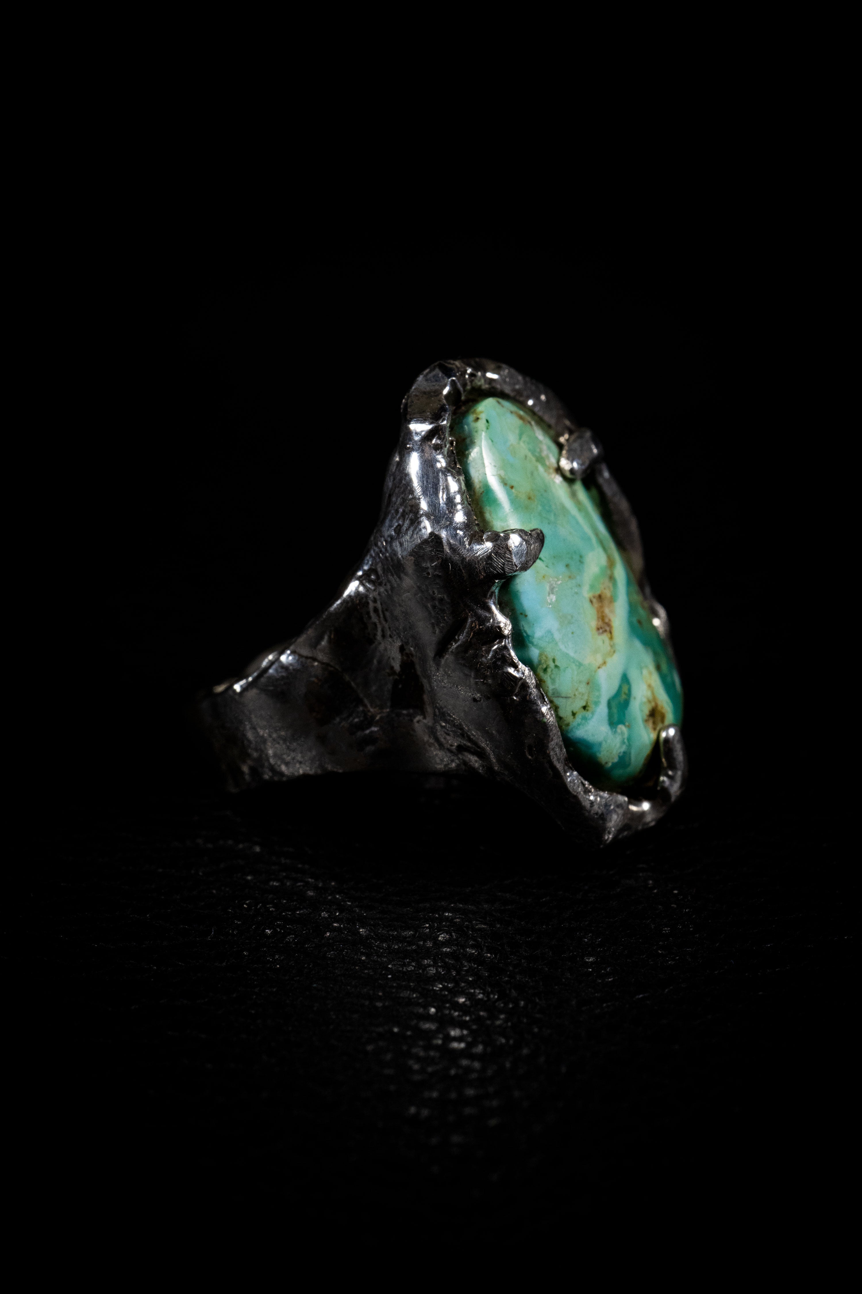 Traveling Dream (Baja Turquoise, Sterling Silver Ring)