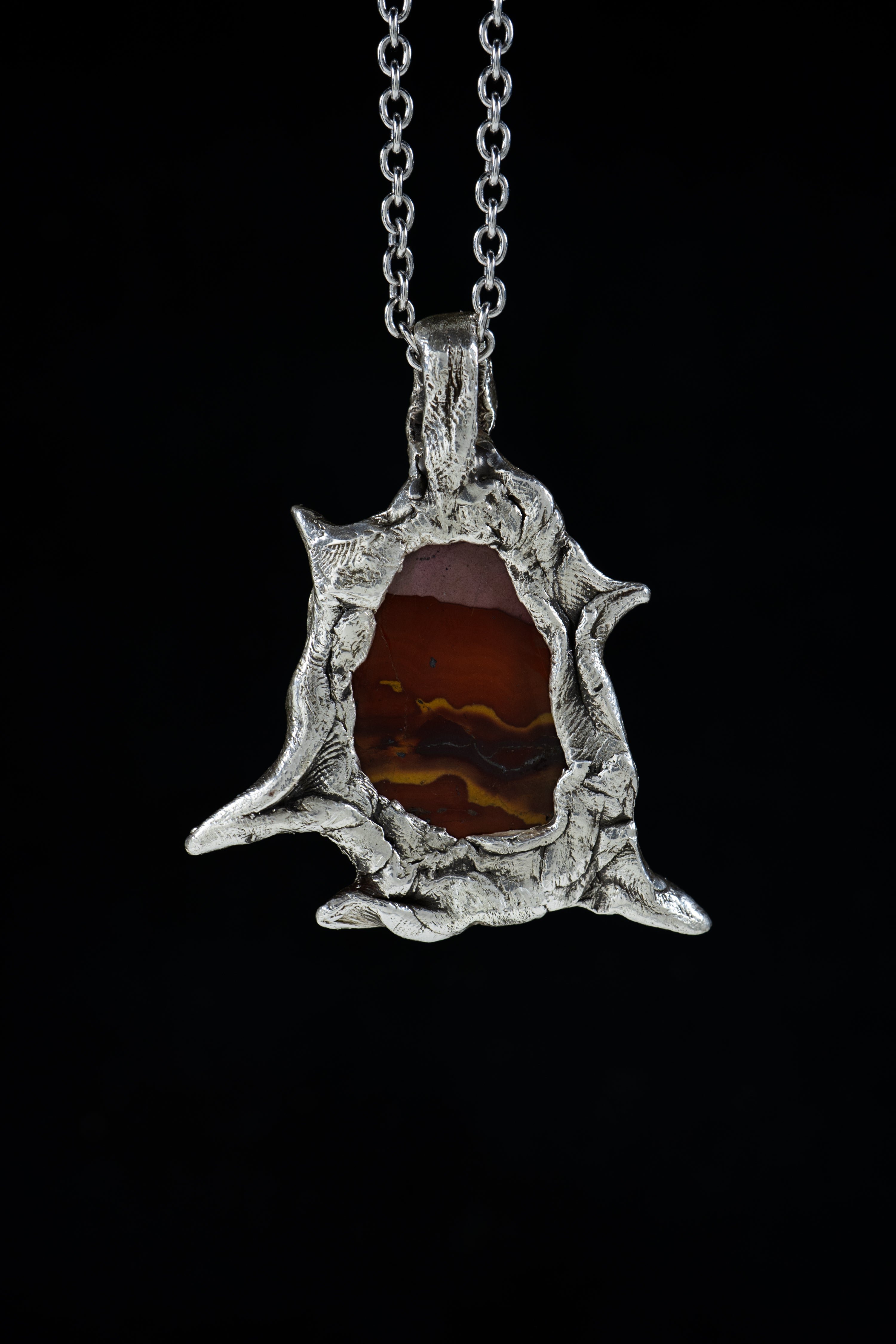 Canyon and the Star (Jasper, Sterling Silver Pendant)