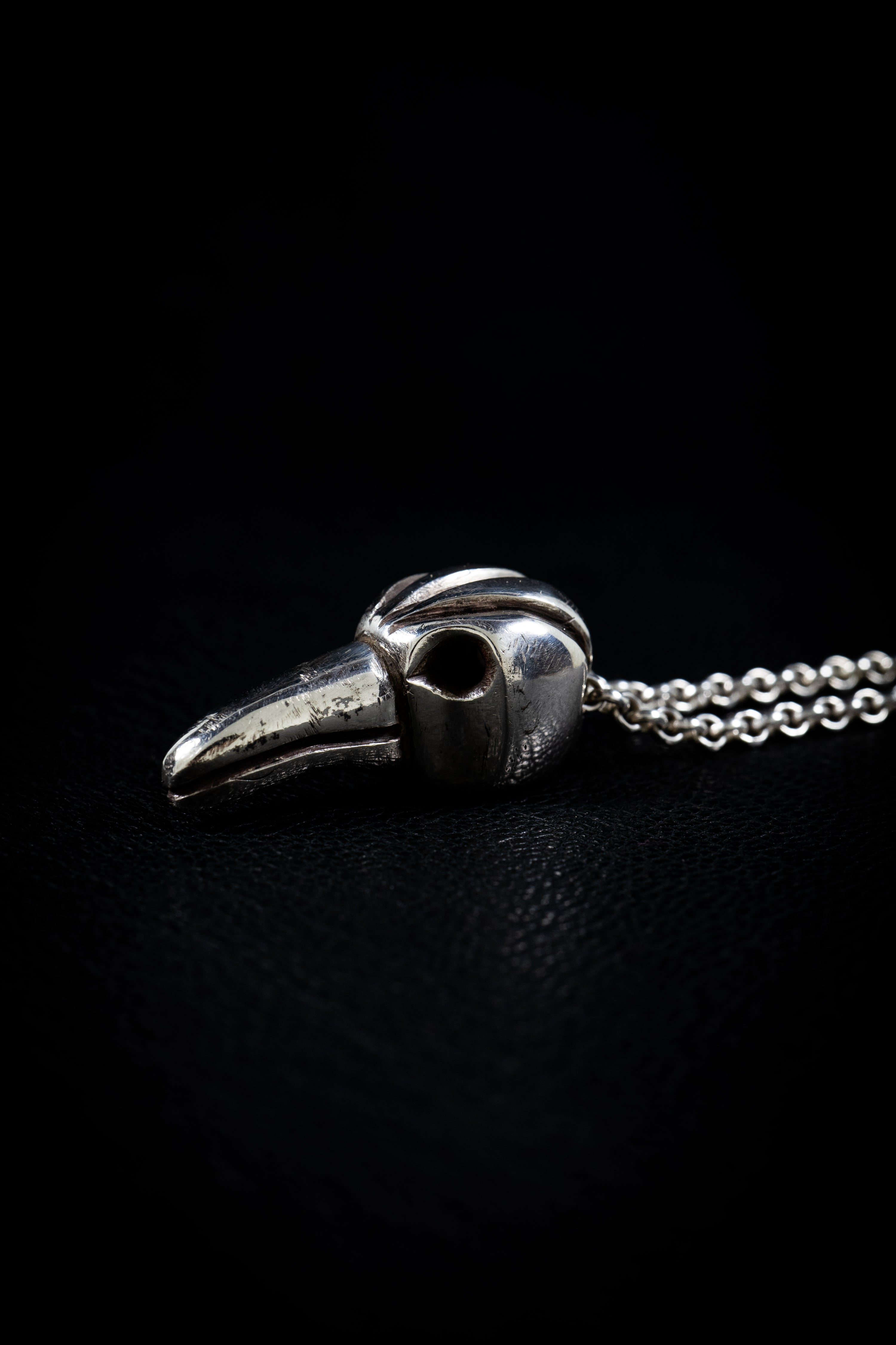 Crow Pendant (Sterling Silver or Gold)