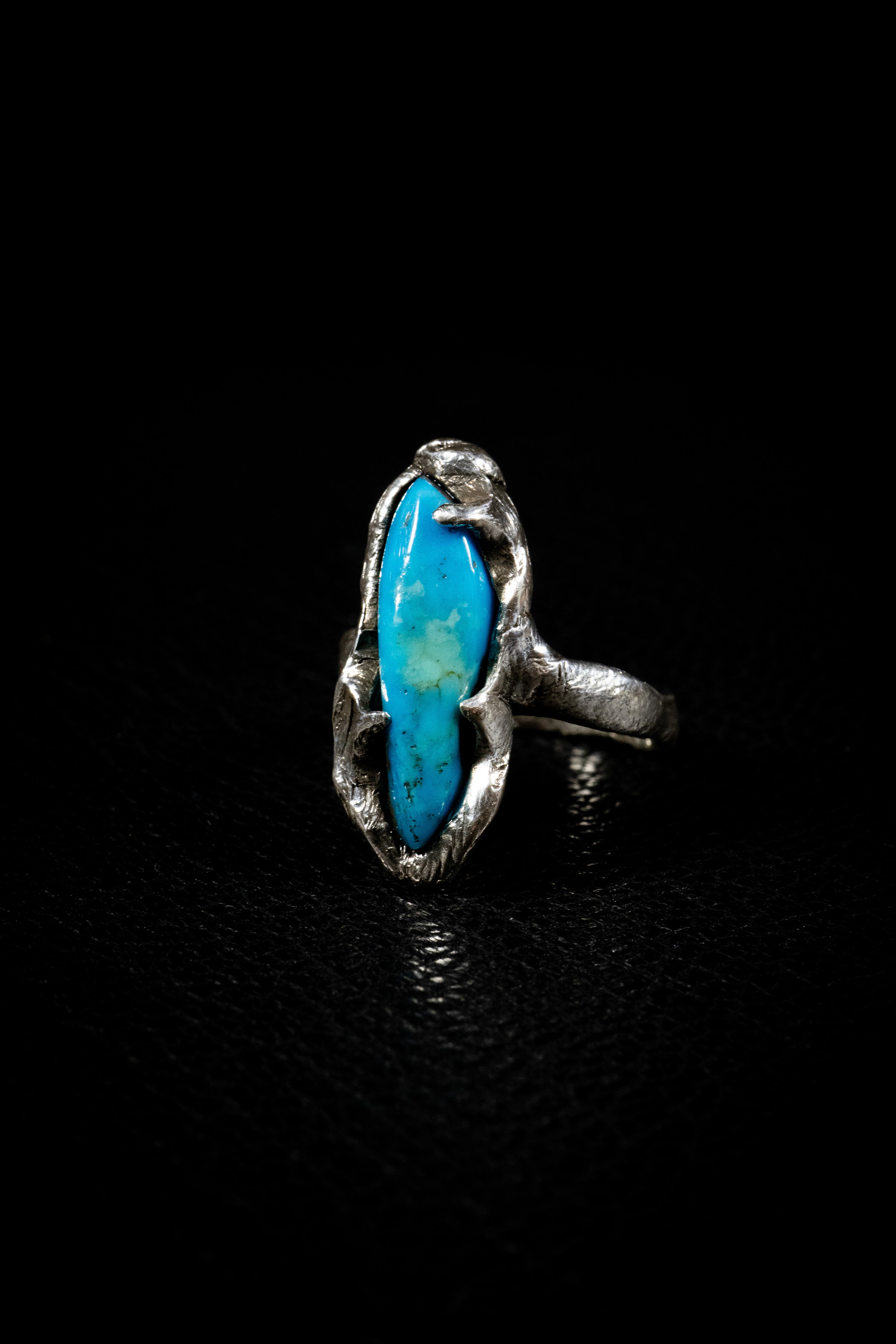 Wind (Turquoise, Sterling Silver Ring)
