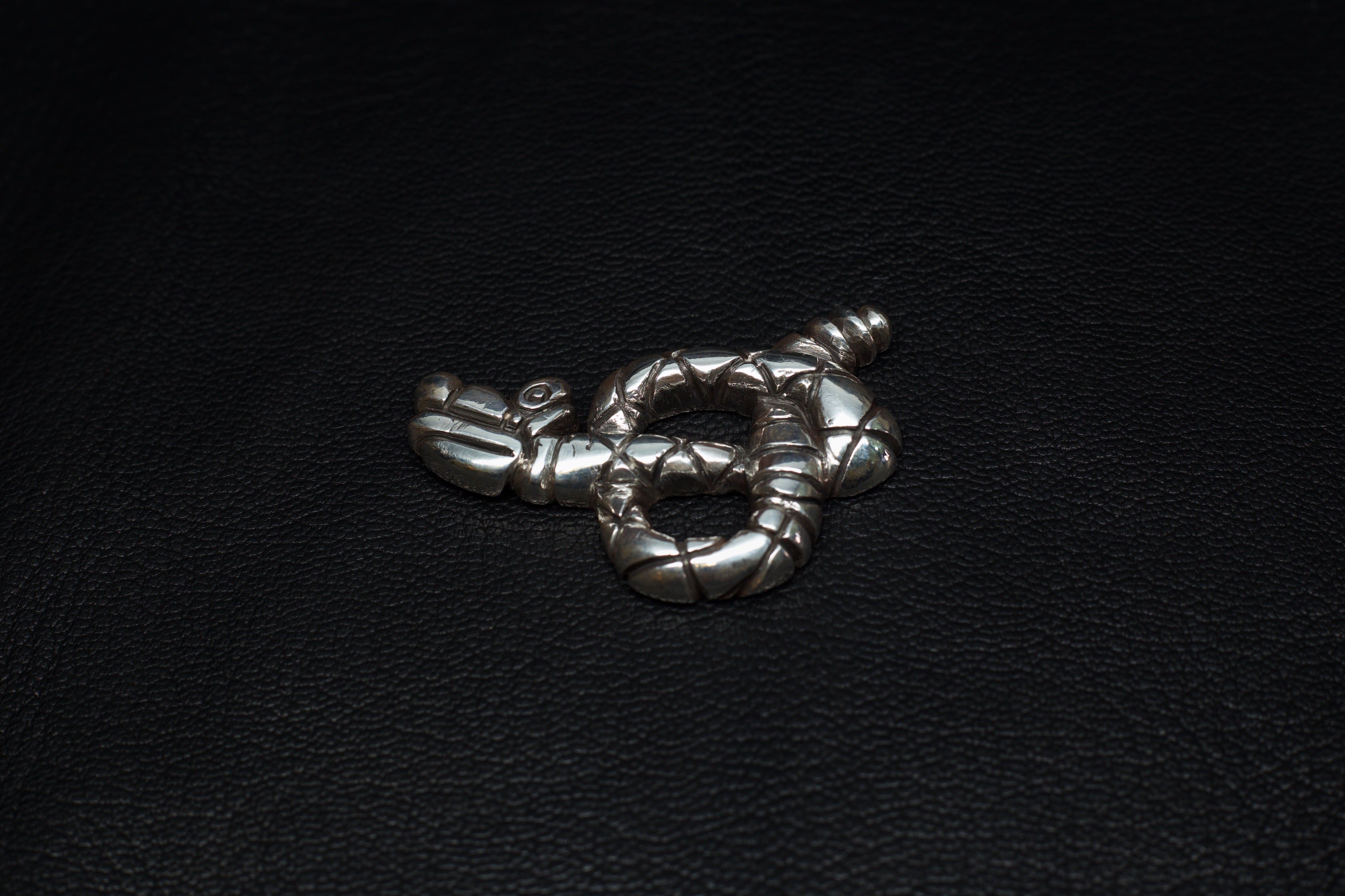 Rattlesnake (Sterling Silver, Gold Pendant)