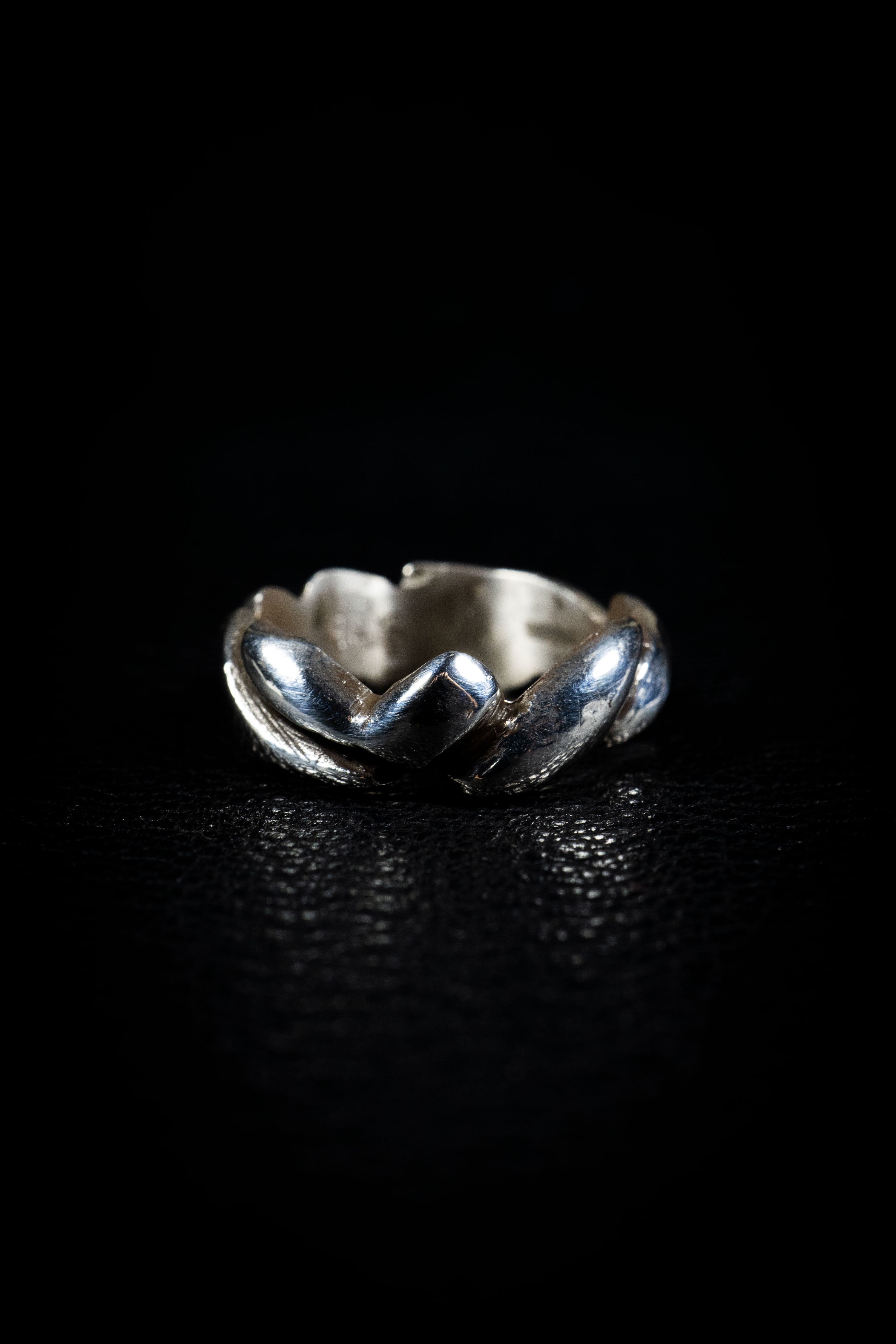 Mountain Range (Sterling Silver, 10K, 14K White or Yellow Gold Ring)