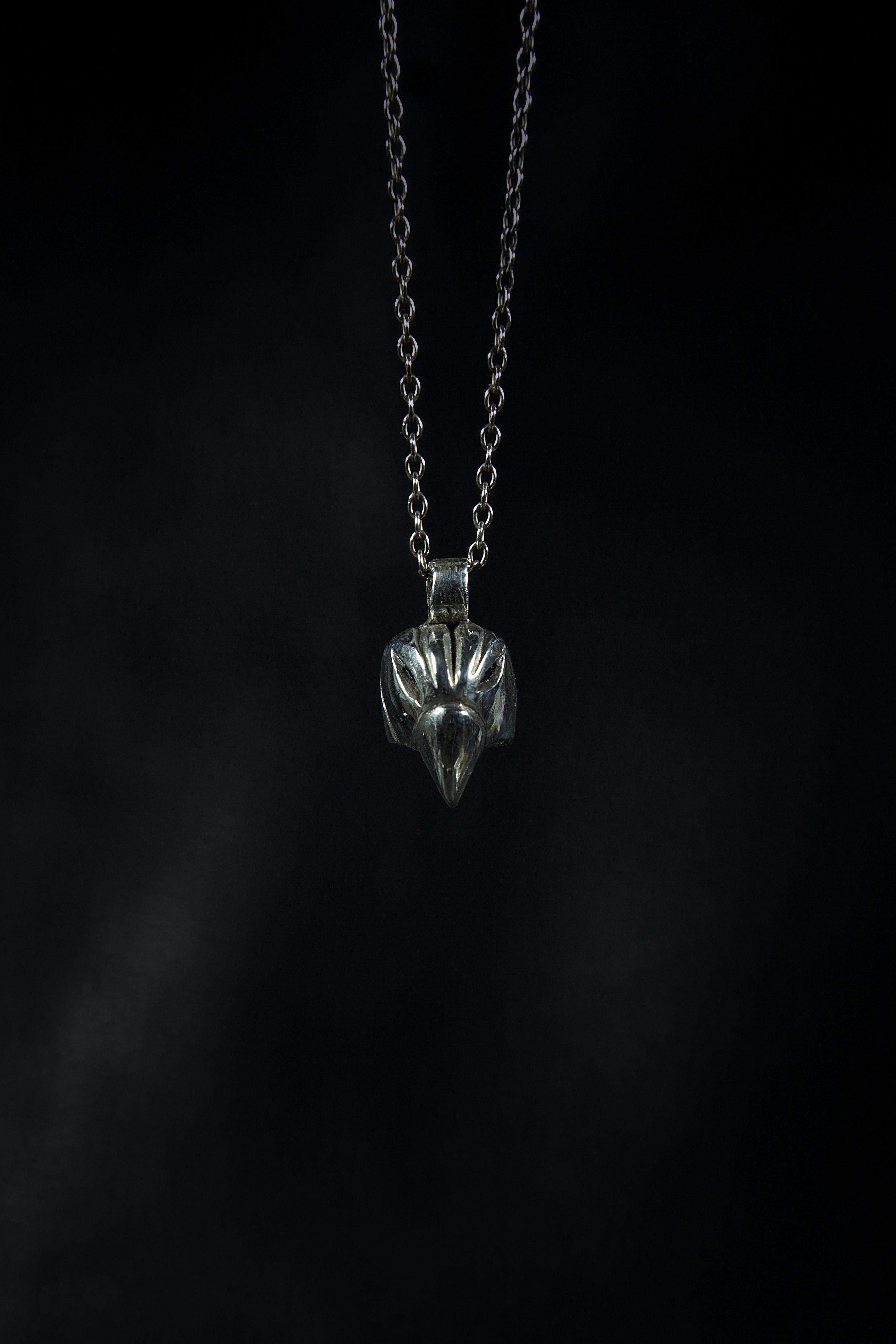 Bird of Prey (Sterling Silver, Gold Pendant)