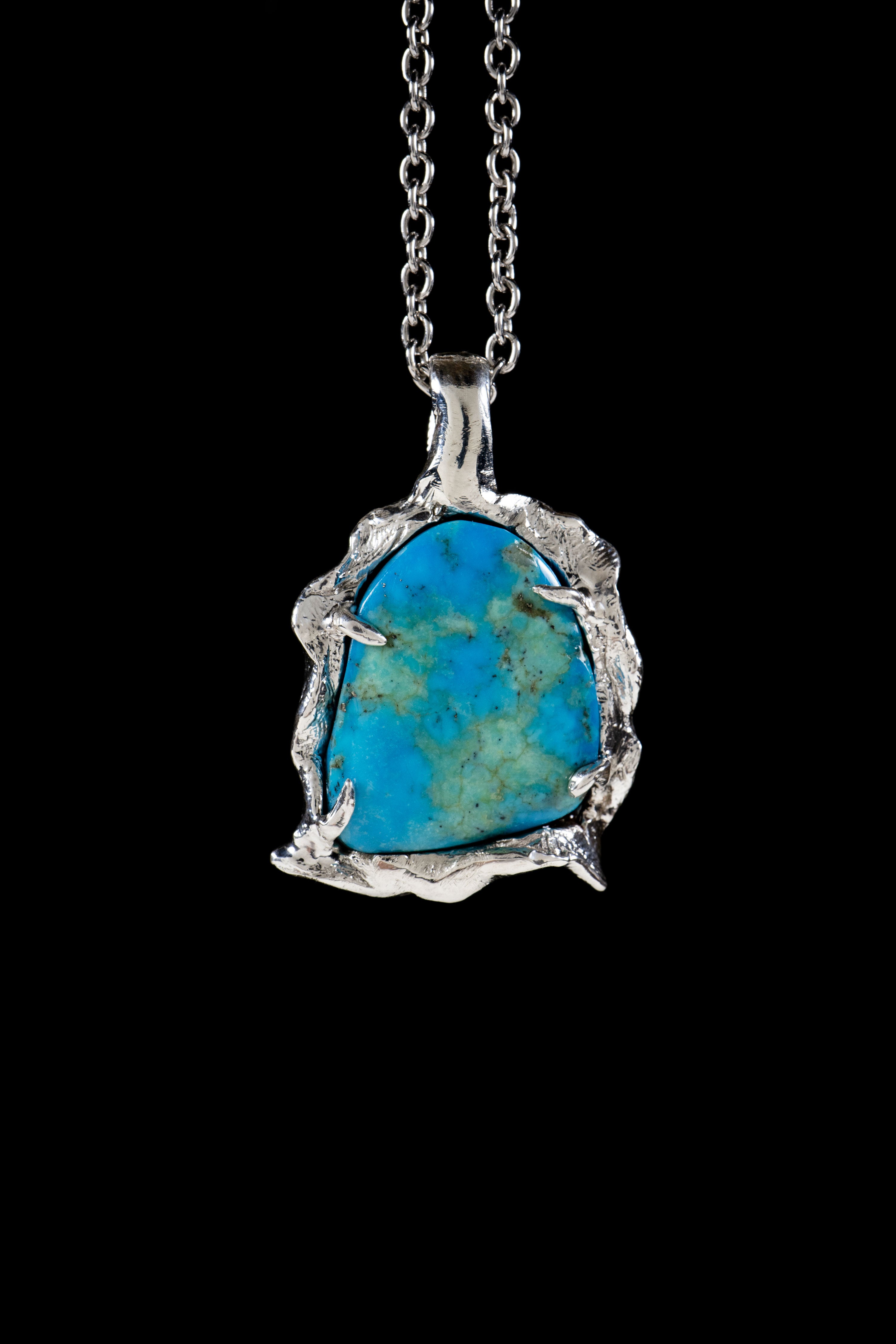 Water (Turquoise, Sterling Silver Pendant)